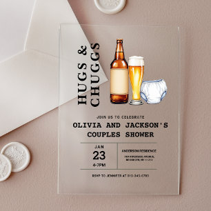 Invitación para Baby Shower de Parejas: Hugs & Chu