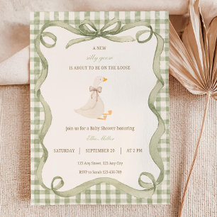 Invitación para Baby Shower de Patito Tonto con Cu