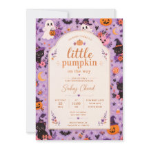 Invitación para Baby Shower de Pequeña Calabaza