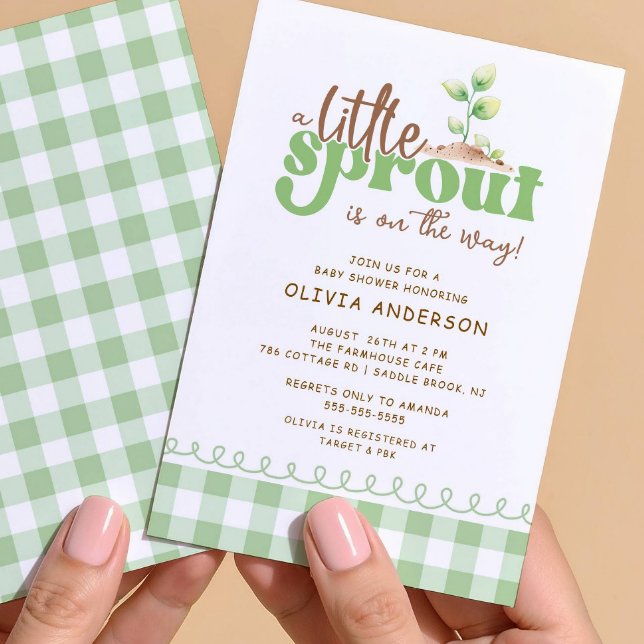 Invitación para Baby Shower de Pequeño Brote (Subido por el creador)