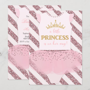Invitación para Baby Shower de Princesita