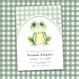 Invitación para baby shower de Rana Bebé
