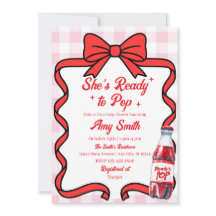 Invitación para baby shower de refresco lista para