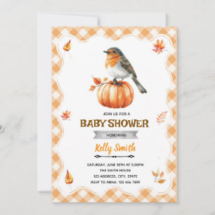 Invitación para baby shower de Robin