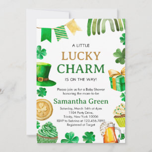 Invitación para Baby Shower de San Patricio