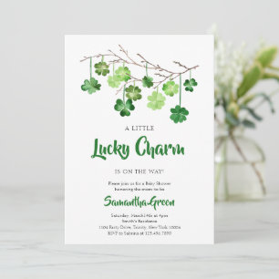 Invitación para Baby Shower de San Patricio