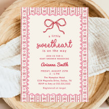 Invitación para Baby Shower de San Valentín Little