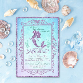 Invitación para Baby Shower de Sirena Bajo el Mar