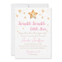 Invitación para Baby Shower de Twinkle Twinkle Lit