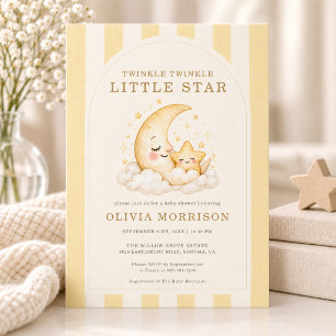 Invitación para Baby Shower de Twinkle Twinkle Lit