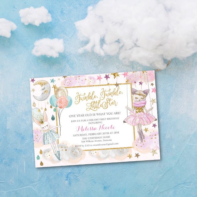 Invitación para Baby Shower de Twinkle Twinkle Lit (Subido por el creador)