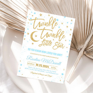 Invitación para Baby Shower de Twinkle Twinkle Lit