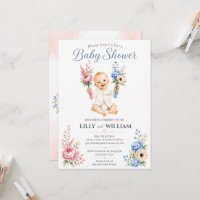 Invitación para Baby Shower de Viaje Científico de