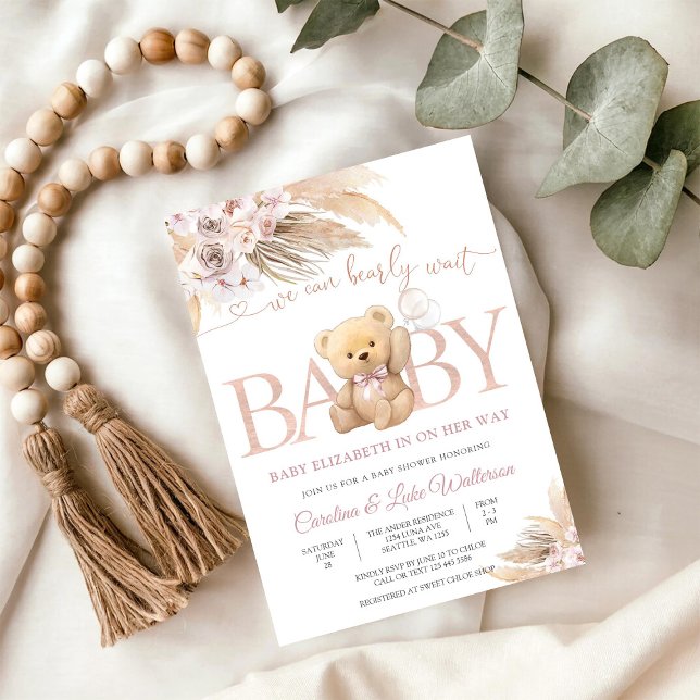 Invitación para Baby Shower del Oso (Subido por el creador)