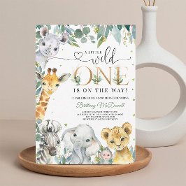 Invitación para Baby Shower del Pequeño Salvaje, N