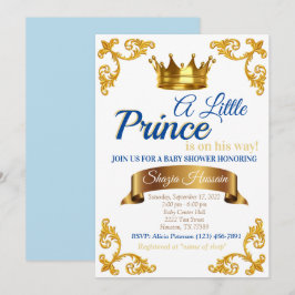 Invitación para Baby Shower del Príncipe Real