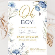 Invitación para Baby Shower Diseño de Plantilla Az