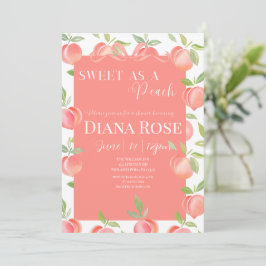 Invitación para Baby Shower Dulce como un Melocotó