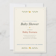 Invitación para Baby Shower en la Costa Amalfitana