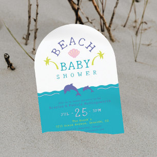 Invitación para Baby Shower Escena de Océano en la