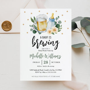 Invitación para Baby Shower: La Bebé Está Creciend
