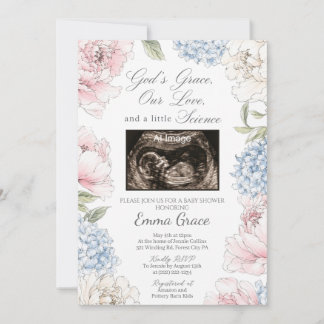 Invitación para Baby Shower 'La Gracia de Dios, Am