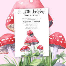 Invitación para Baby Shower La Mariquita Está En C