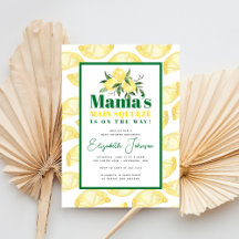 Invitación para baby shower Lemon Mama's Main Sque