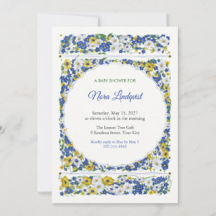 Invitación para baby shower Limonata Rondeau