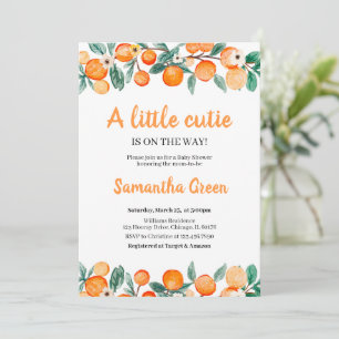 Invitación para Baby Shower Little Cutie