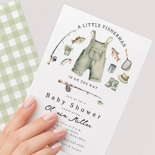 Invitación para Baby Shower Little Fisherman