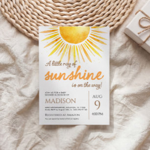 Invitación para baby shower Little Ray Of Sunshine
