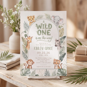 Invitación para Baby Shower 'Llega un Salvaje'