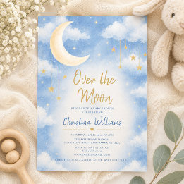 Invitación para Baby Shower 'Luna Llena por el Beb
