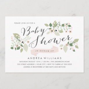 Invitación para Baby Shower Meadow Blooms