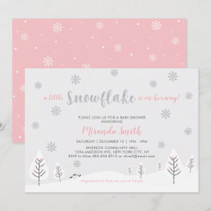 Invitación para Baby Shower/Niñita en País de las 