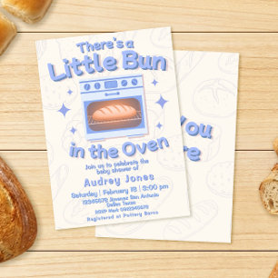 Invitación para Baby Shower Niño 'Bollo en el Horn