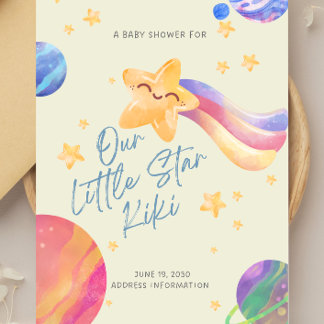 Invitación para Baby Shower “Nuestra Pequeña Estre