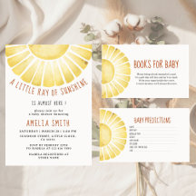 Invitación para Baby Shower Nuestro Pequeño Rayo d