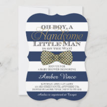 Invitación para Baby Shower Oh Boy