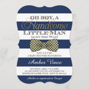 Invitación para Baby Shower Oh Boy