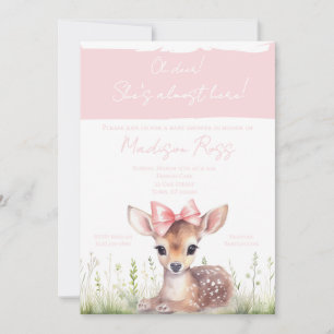 Invitación para Baby Shower 'Oh Ciervo, Ella Está