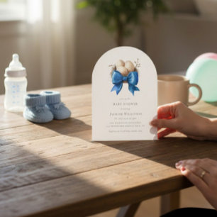 Invitación para baby shower Pájaro Anidando con La
