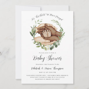 Invitación para Baby Shower 'Por este hijo hemos o