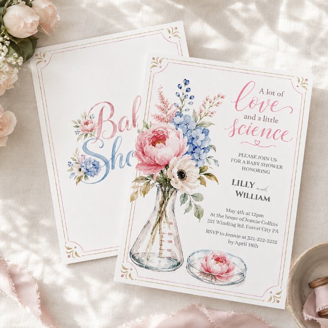 Invitación para baby shower que destaca el viaje d (Subido por el creador)