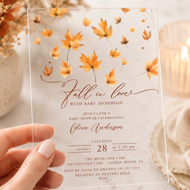 Invitación para Baby Shower Susurros de Otoño (Subido por el creador)