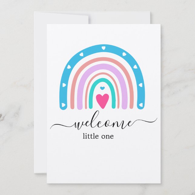 Invitación para Baby Shower - Tarjeta personalizad (Anverso)