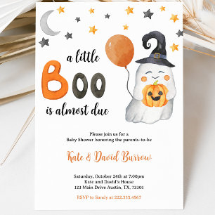 Invitación para Baby Shower 'Un pequeño Boo está a