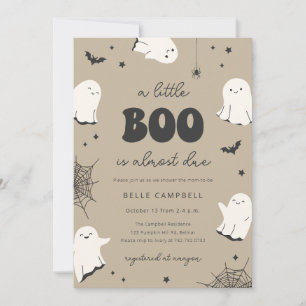 Invitación para Baby Shower "Un pequeño Boo está c