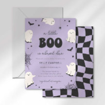 Invitación para Baby Shower 'Un pequeño fantasma e